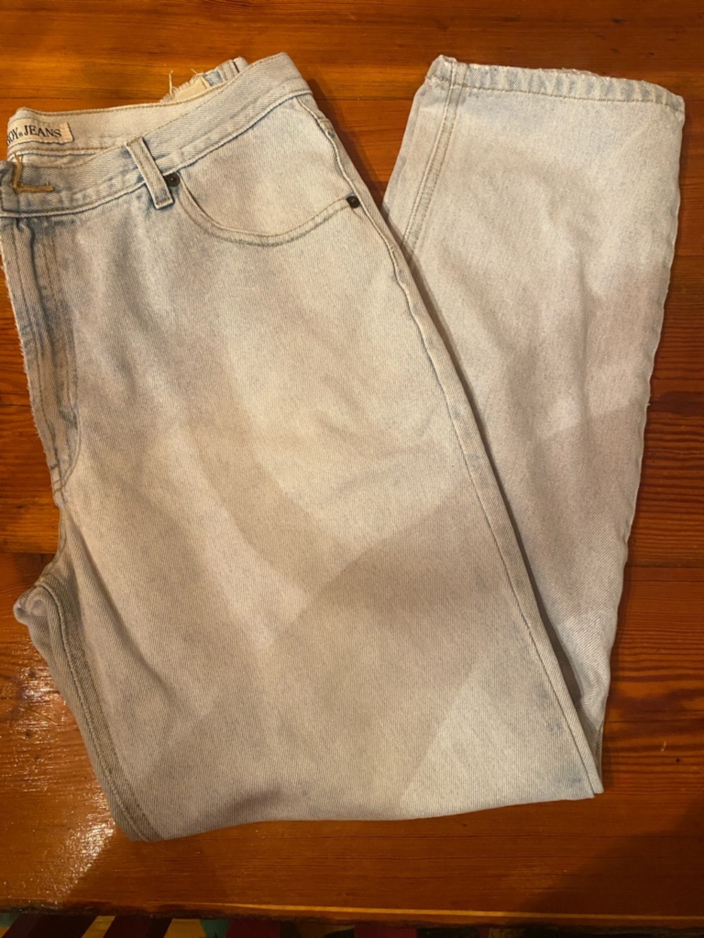 Vintage 90’s Bugle Boy Pale Blue Straight Leg Jeans